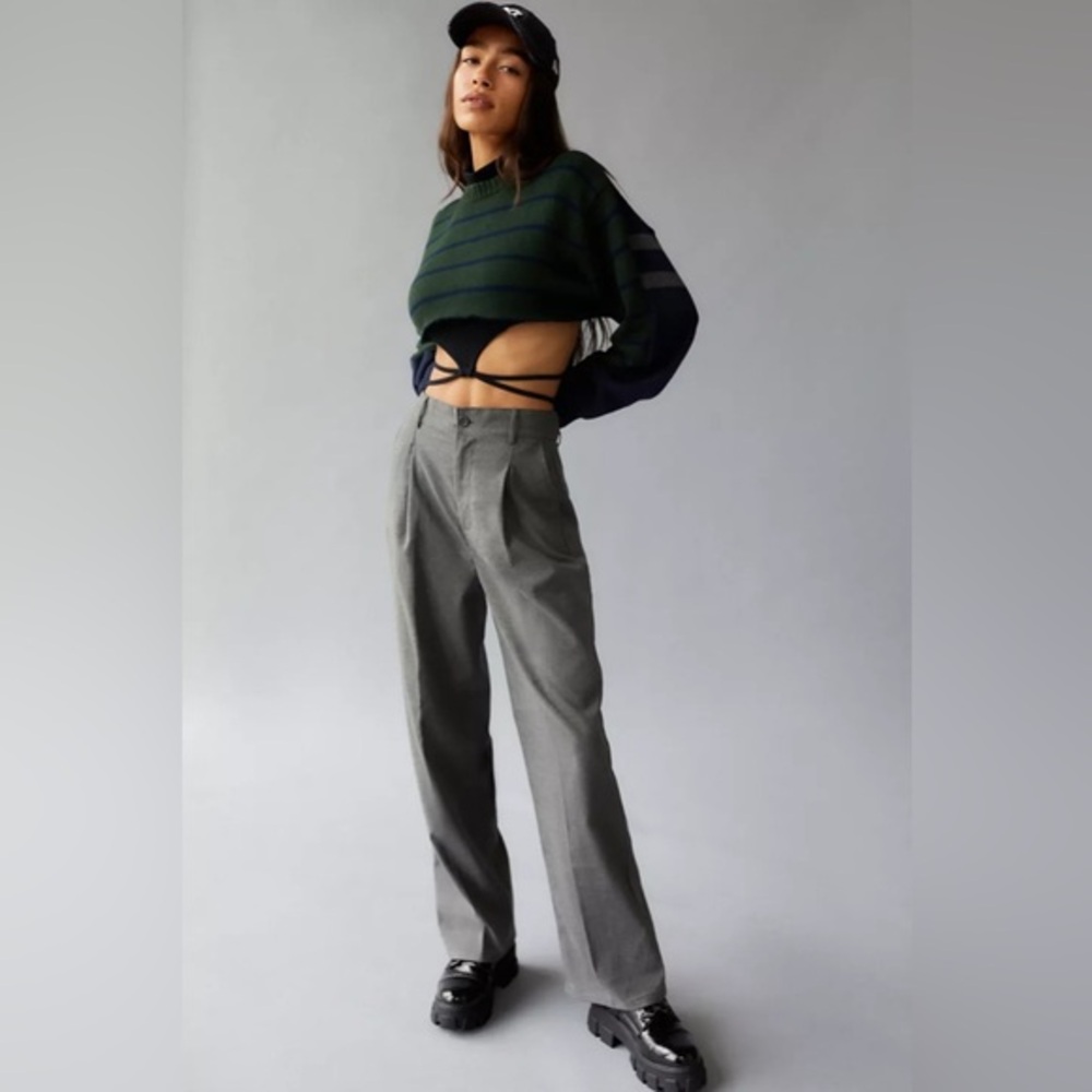NWT Urban Outfitters Helena Trouser Pant XS Grey